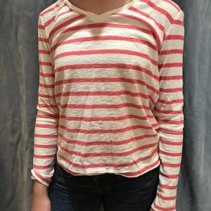 striped GAP shirt